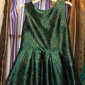 Green and Gold dress